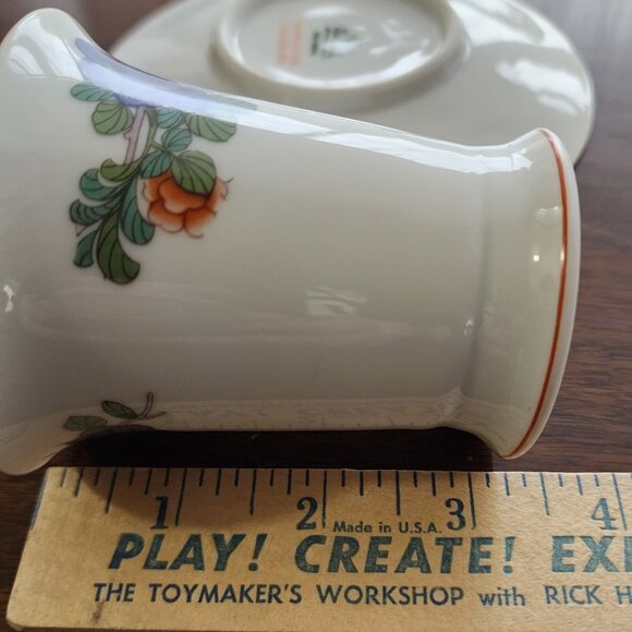 4 Rosenthal Indian Tree Cup Saucer 3.5" Continental line rust purple antique vin - Picture 16 of 16